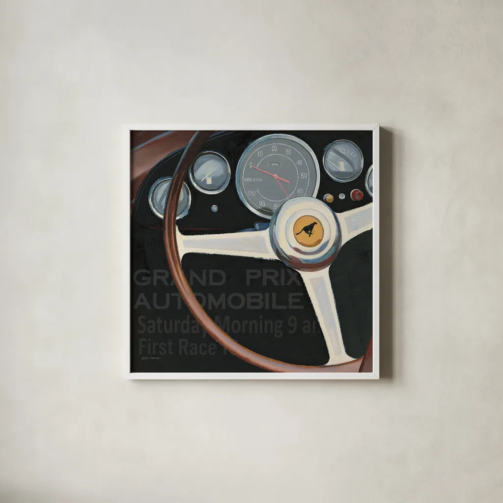 RPM I with Words by Marco Fabiano. Shown in a crisp white glass frame for a clean and minimalist style. Available as an archival giclee rolled canvas, fine art paper, or poster print. SKU 16423a.