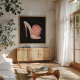 Samanthas Boudoir I by Marco Fabiano. Shown in a natural wood frame in a cozy modern living room. Available as an archival giclee rolled canvas, fine art paper, or poster print. SKU 10746a.