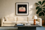 Samanthas Boudoir II by Marco Fabiano. Displayed in a glass frame with matte in a clean modern living room. Available as an archival giclee rolled canvas, fine art paper, or poster print. SKU 10747a.