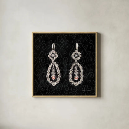 Samanthas Boudoir IV by Marco Fabiano. Shown in a natural wood glass frame for a timeless modern aesthetic. Available as an archival giclee rolled canvas, fine art paper, or poster print. SKU 10749a.