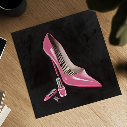 The Pink Shoe I Crop by Marco Fabiano. Shown as a detailed flat fine art print, highlighting archival giclee quality. Available as an archival giclee rolled canvas, fine art paper, or poster print. SKU 59164a.