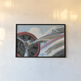 Travel by Air I v2 No Words by Marco Fabiano. shown as a paper print in a black flame. Available as a archival giclee rolled canvas, fine art paper, or poster print. SKU 33821i.