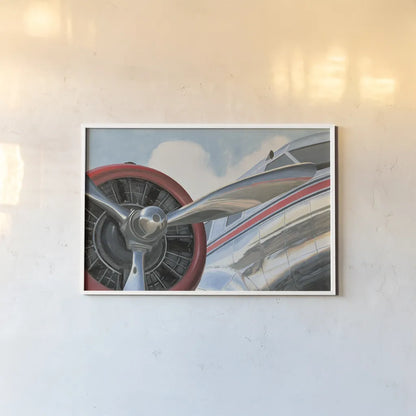 Travel by Air I v2 No Words by Marco Fabiano. shown as a paper print in a white frame. Available as a archival giclee rolled canvas, fine art paper, or poster print. SKU 33821i.