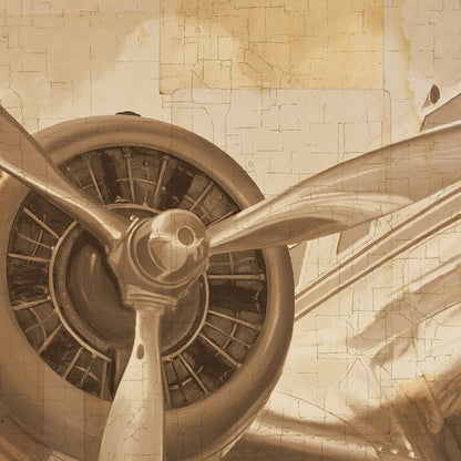 Travel by Air II Sepia No Words by Marco Fabiano. SKU 33822a. Archival Giclee Fine art print for wall decor.