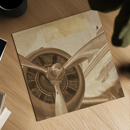 Travel by Air II Sepia No Words by Marco Fabiano. Shown as a detailed flat fine art print, highlighting archival giclee quality. Available as an archival giclee rolled canvas, fine art paper, or poster print. SKU 33822a.