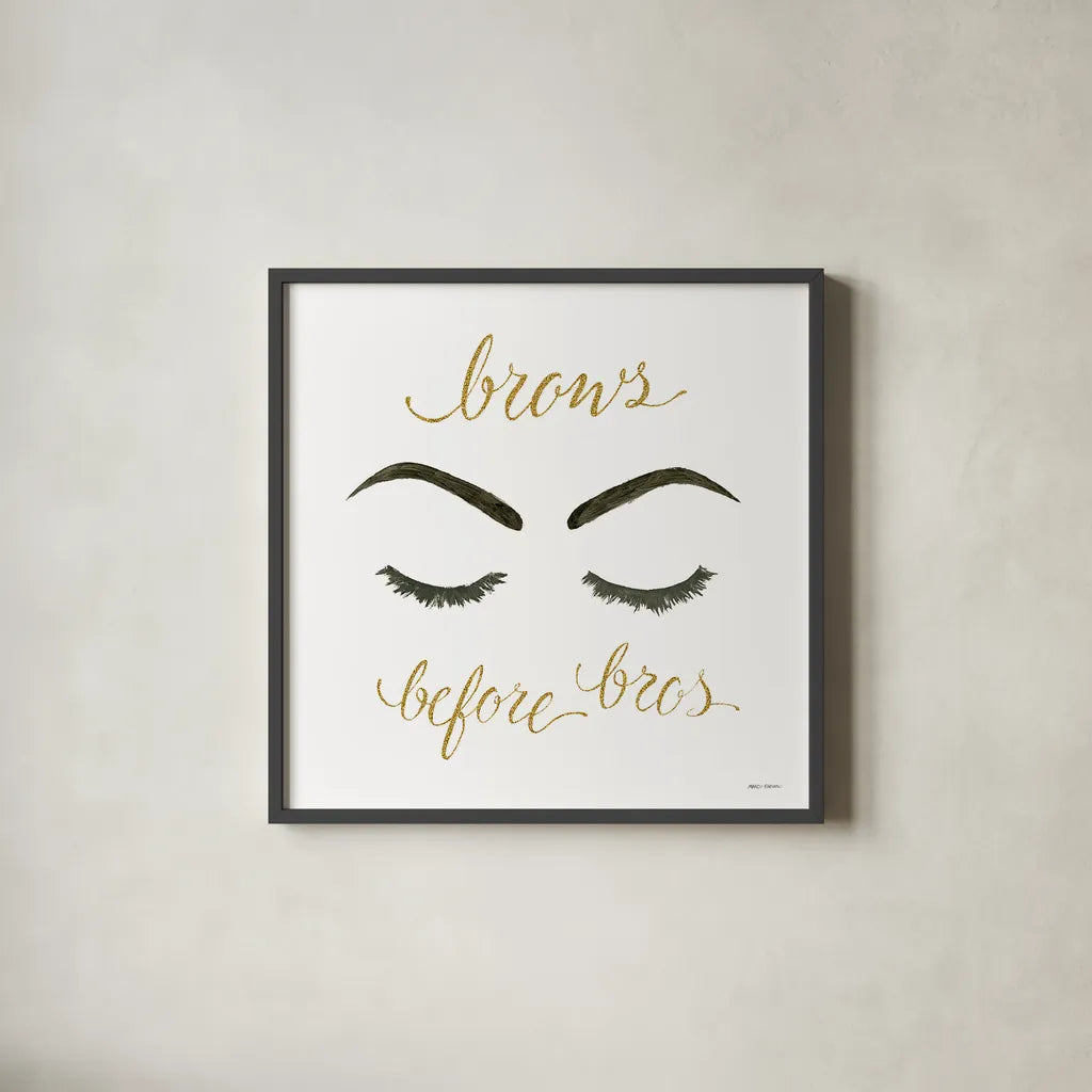 Wake Up and Make Up II by Marco Fabiano. Shown in a sleek black glass frame for a contemporary gallery look. Available as an archival giclee rolled canvas, fine art paper, or poster print. SKU 46223a.