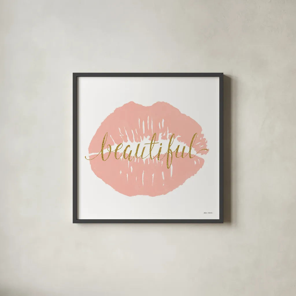 Wake Up and Make Up IV by Marco Fabiano. Shown in a sleek black glass frame for a contemporary gallery look. Available as an archival giclee rolled canvas, fine art paper, or poster print. SKU 46225a.