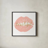 Wake Up and Make Up IV by Marco Fabiano. Shown in a sleek black glass frame for a contemporary gallery look. Available as an archival giclee rolled canvas, fine art paper, or poster print. SKU 46225a.