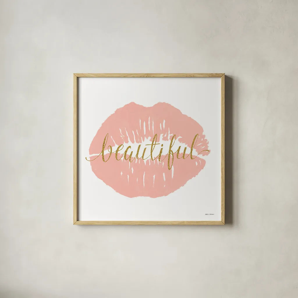 Wake Up and Make Up IV by Marco Fabiano. Shown in a natural wood glass frame for a timeless modern aesthetic. Available as an archival giclee rolled canvas, fine art paper, or poster print. SKU 46225a.