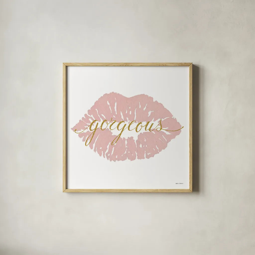 Wake Up and Make Up V by Marco Fabiano. Shown in a natural wood glass frame for a timeless modern aesthetic. Available as an archival giclee rolled canvas, fine art paper, or poster print. SKU 46226a.