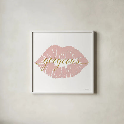 Wake Up and Make Up V by Marco Fabiano. Shown in a crisp white glass frame for a clean and minimalist style. Available as an archival giclee rolled canvas, fine art paper, or poster print. SKU 46226a.