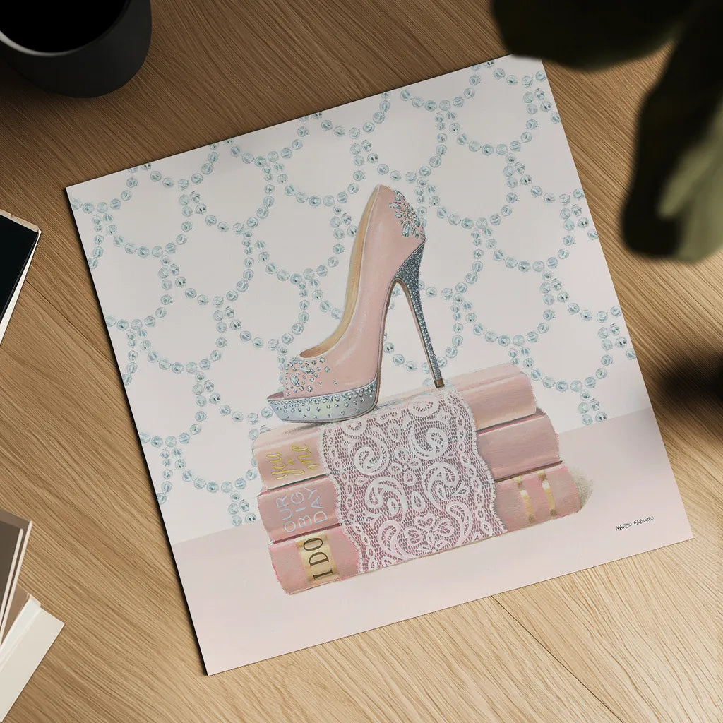 Wedding Glamour I by Marco Fabiano. Shown as a detailed flat fine art print, highlighting archival giclee quality. Available as an archival giclee rolled canvas, fine art paper, or poster print. SKU 39379a.