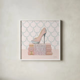 Wedding Glamour I by Marco Fabiano. Shown in a crisp white glass frame for a clean and minimalist style. Available as an archival giclee rolled canvas, fine art paper, or poster print. SKU 39379a.