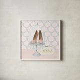 Wedding Glamour II by Marco Fabiano. Shown in a crisp white glass frame for a clean and minimalist style. Available as an archival giclee rolled canvas, fine art paper, or poster print. SKU 39380a.