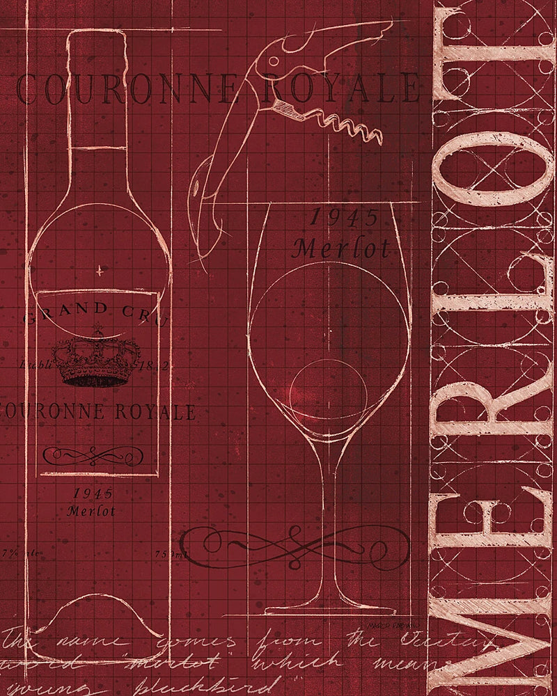 Wine Blueprint II by Marco Fabiano