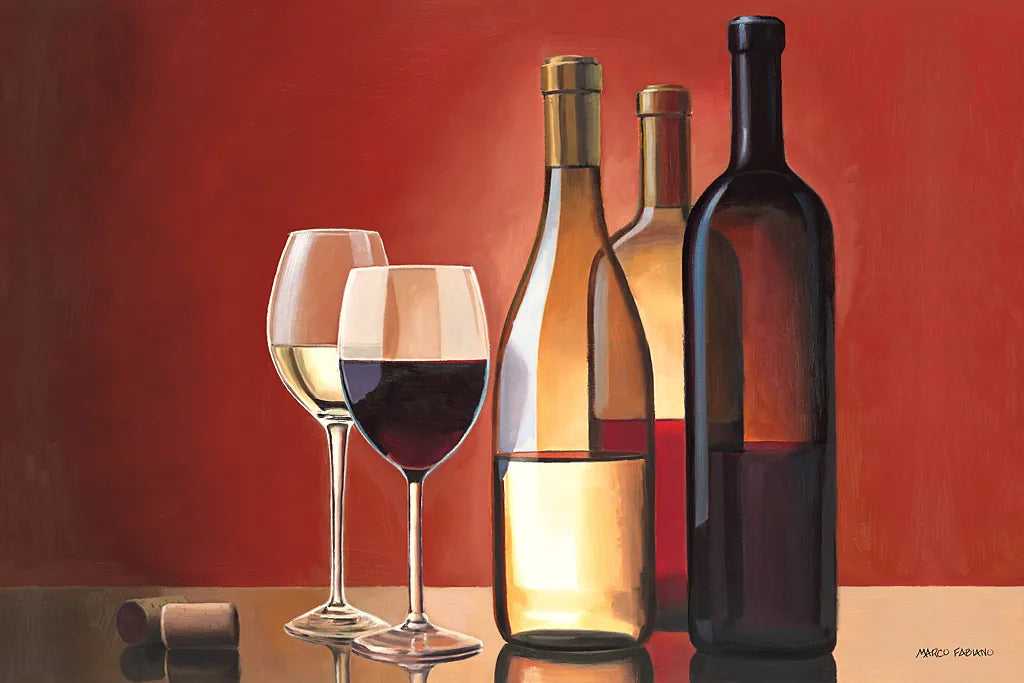 Wine Trio by Marco Fabiano. SKU 11842i. Archival Giclee Fine art print for wall decor.