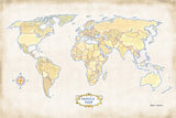 World Trekker I by Marco Fabiano. SKU 37227i. Archival Giclee Fine art print for wall decor.