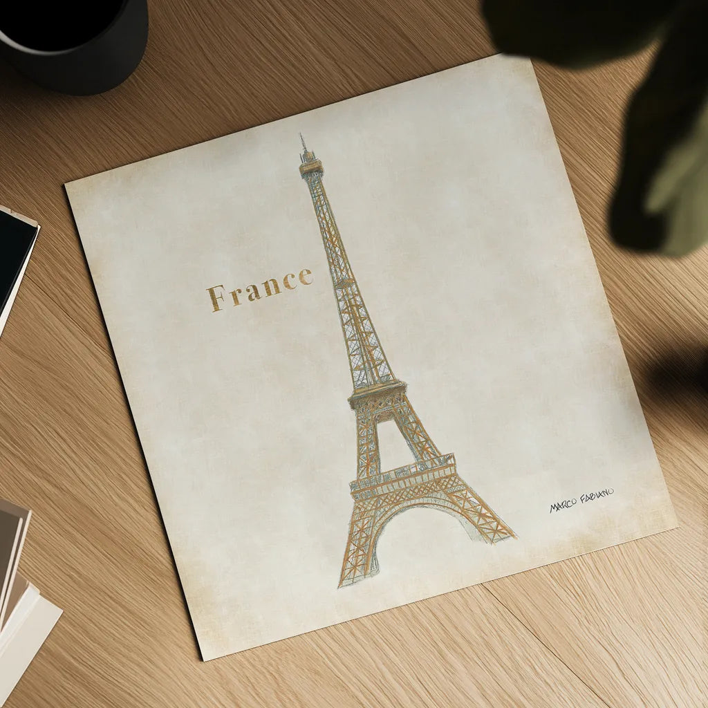 World Trekker III by Marco Fabiano. Shown as a detailed flat fine art print, highlighting archival giclee quality. Available as an archival giclee rolled canvas, fine art paper, or poster print. SKU 37229a.