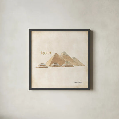 World Trekker IX by Marco Fabiano. Shown in a sleek black glass frame for a contemporary gallery look. Available as an archival giclee rolled canvas, fine art paper, or poster print. SKU 37235a.