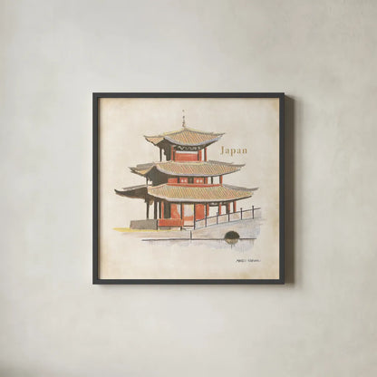 World Trekker VIII by Marco Fabiano. Shown in a sleek black glass frame for a contemporary gallery look. Available as an archival giclee rolled canvas, fine art paper, or poster print. SKU 37234a.