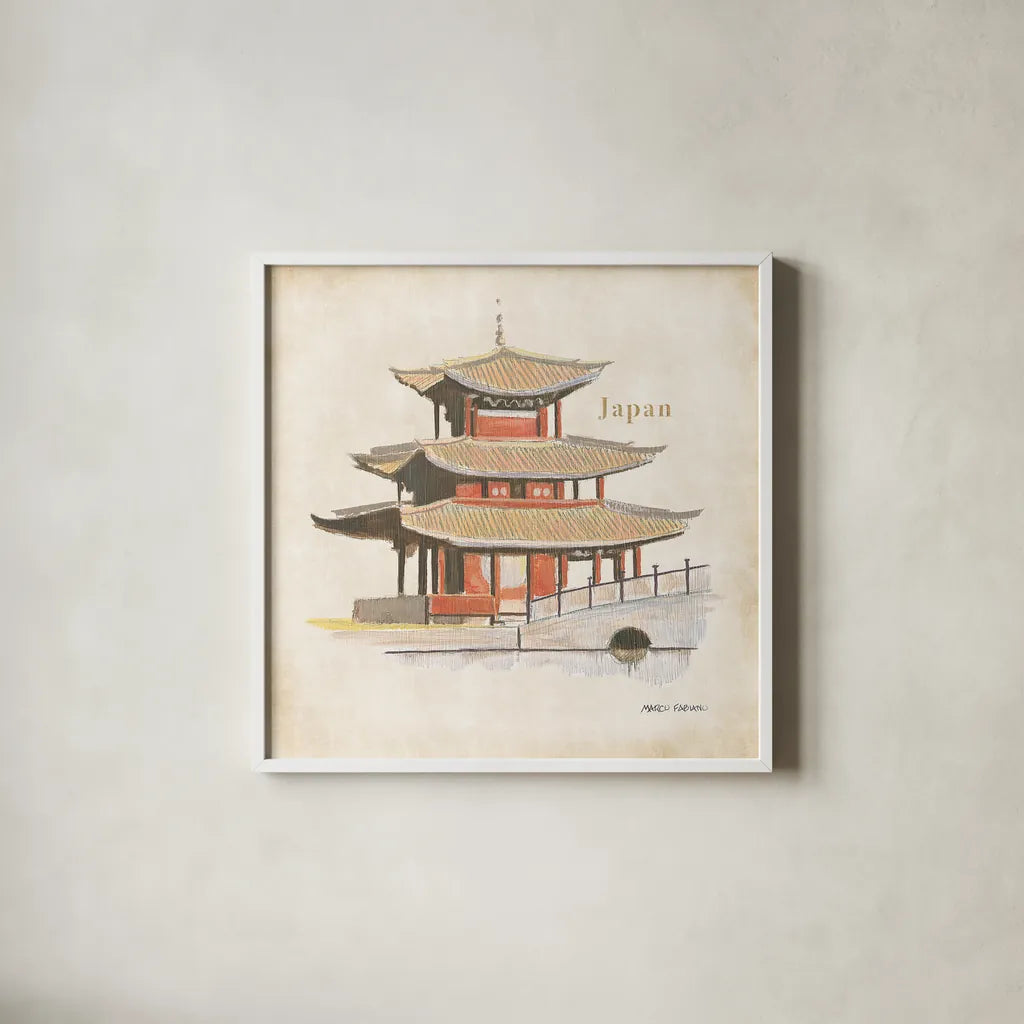 World Trekker VIII by Marco Fabiano. Shown in a crisp white glass frame for a clean and minimalist style. Available as an archival giclee rolled canvas, fine art paper, or poster print. SKU 37234a.