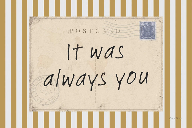 It Was Always You Postcard by Maria Titan