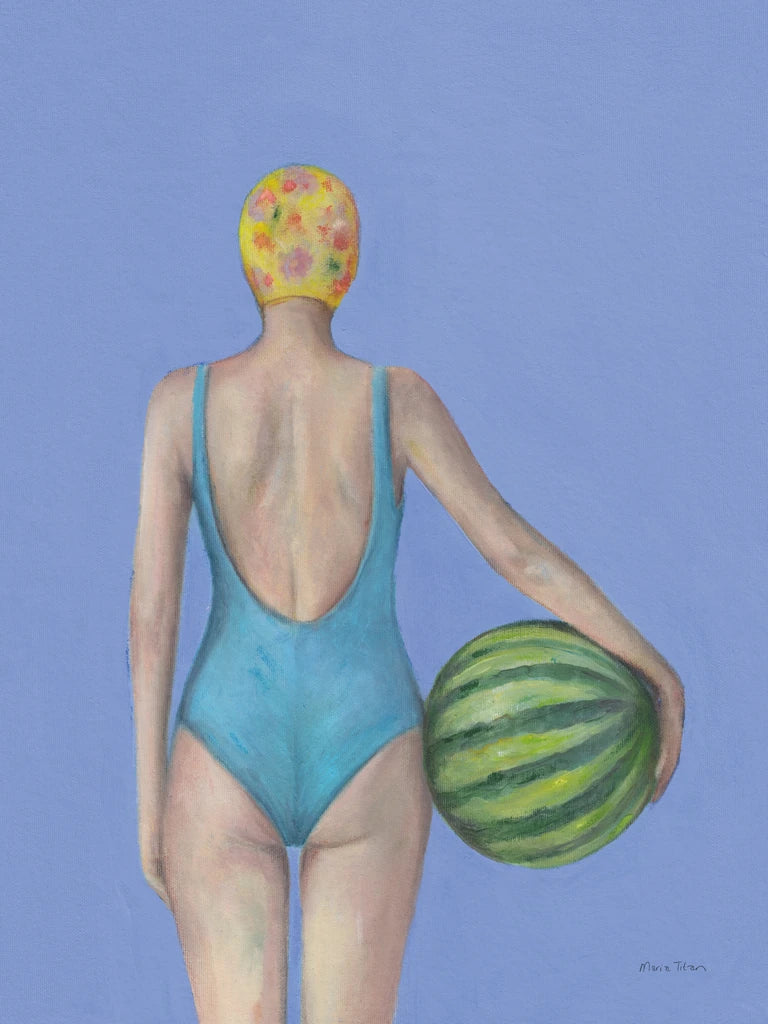 Woman With Watermelon by Maria Titan