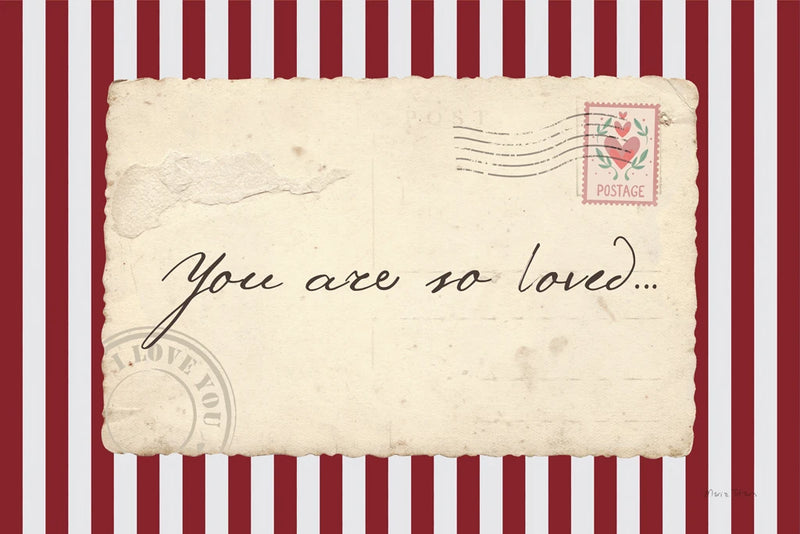 You Are So Loved Postcard by Maria Titan