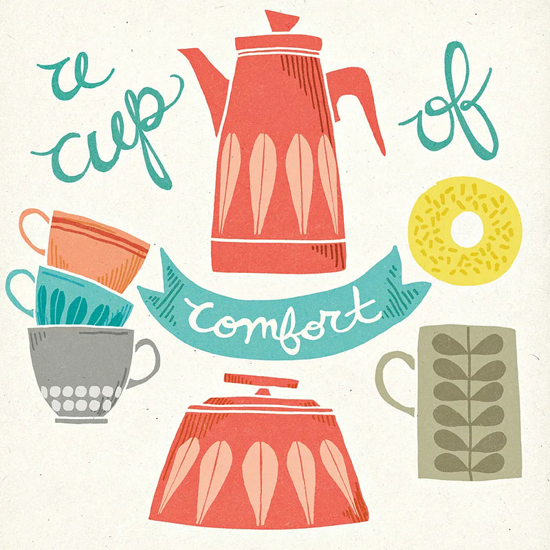 A Cup of Comfort by Mary Urban. SKU 25574a. Archival Giclee Fine art print for wall decor.