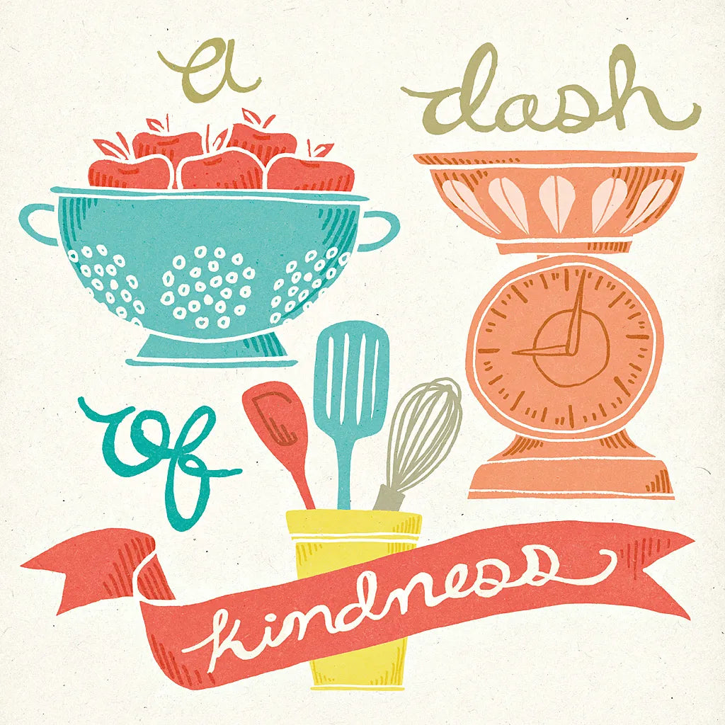 A Dash of Kindness by Mary Urban. SKU 25575a. Archival Giclee Fine art print for wall decor.