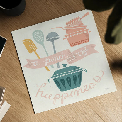 A Pinch of Happiness Pastel by Mary Urban. Shown as a detailed flat fine art print, highlighting archival giclee quality. Available as an archival giclee rolled canvas, fine art paper, or poster print. SKU 56990a.