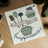 A Pinch of Happiness Winter by Mary Urban. Shown as a detailed flat fine art print, highlighting archival giclee quality. Available as an archival giclee rolled canvas, fine art paper, or poster print. SKU 62315a.