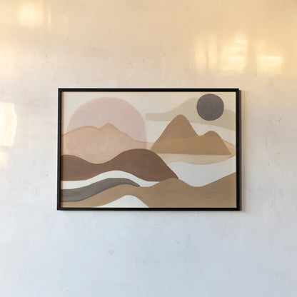 Adobe Boho by Mary Urban. shown as a paper print in a black flame. Available as a archival giclee rolled canvas, fine art paper, or poster print. SKU 59882i.