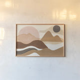 Adobe Boho by Mary Urban. shown as a paper print in a natural frame. Available as a archival giclee rolled canvas, fine art paper, or poster print. SKU 59882i.
