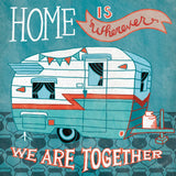 Adventure Love Camper by Mary Urban. SKU 20965a. Archival Giclee Fine art print for wall decor.