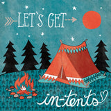 Adventure Love Tent by Mary Urban. SKU 30520a. Archival Giclee Fine art print for wall decor.