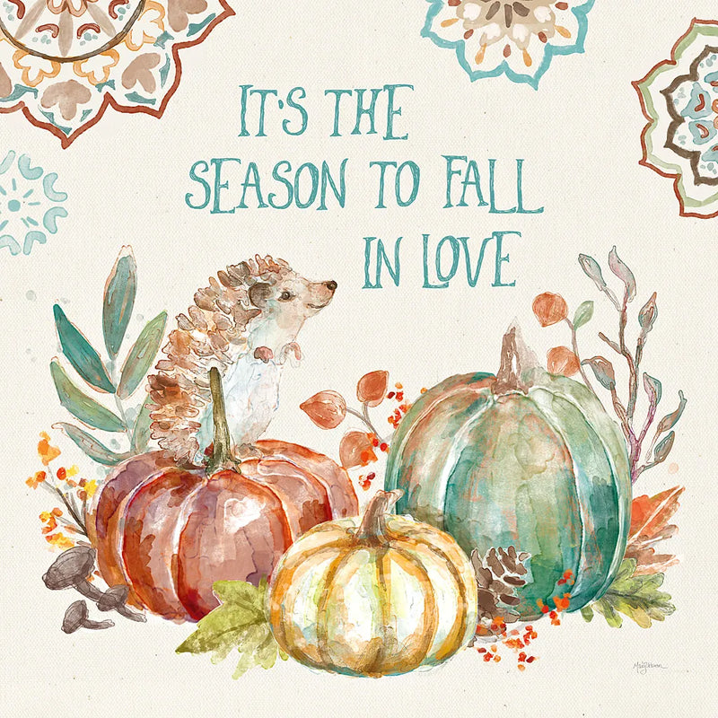 Autumn Friends III by Mary Urban. SKU 49832a. Archival Giclee Fine art print for wall decor.