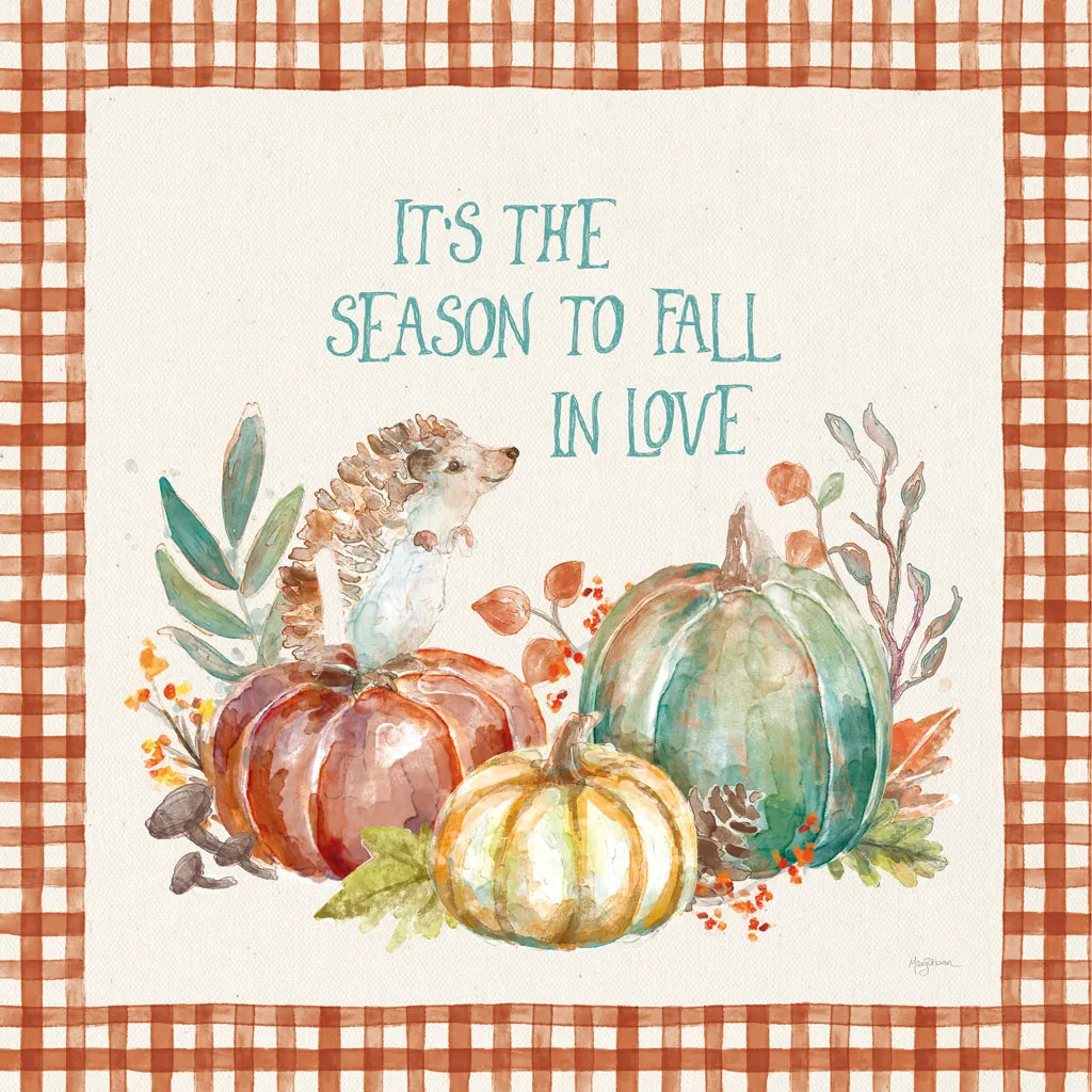 Autumn Friends III Pattern VA by Mary Urban. SKU 50599a. Archival Giclee Fine art print for wall decor.