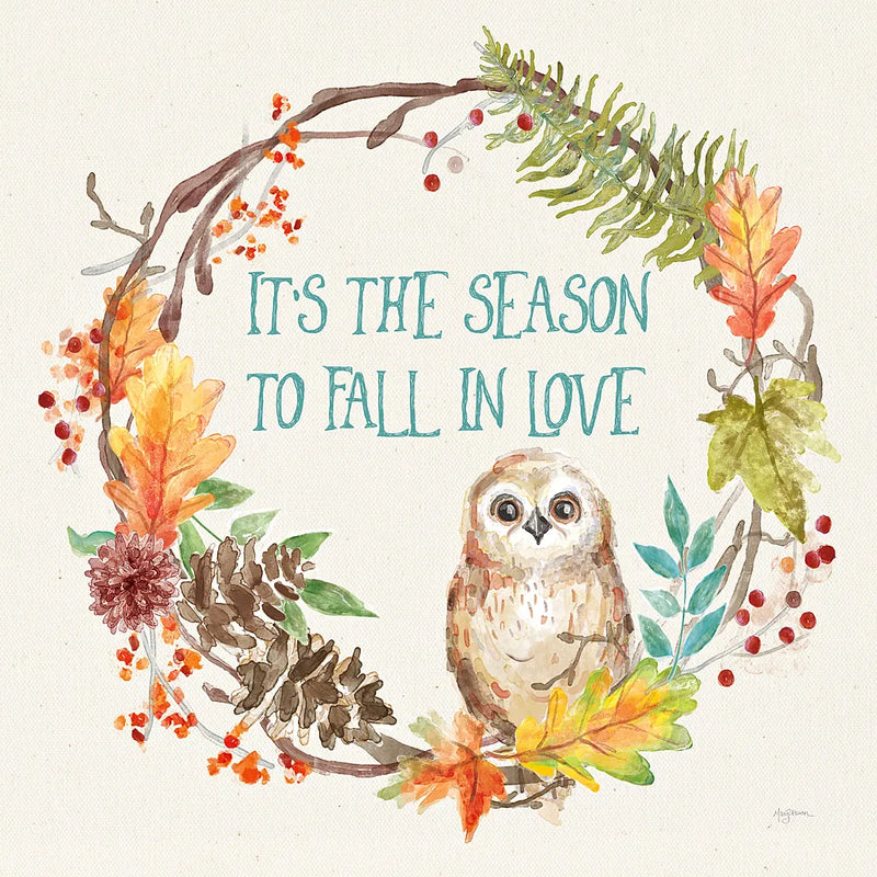 Autumn Friends V by Mary Urban. SKU 49834a. Archival Giclee Fine art print for wall decor.