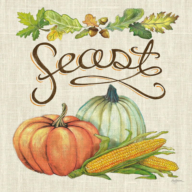 Autumn Harvest II Linen by Mary Urban. SKU 47591a. Archival Giclee Fine art print for wall decor.
