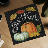 Autumn Harvest III Square by Mary Urban. Shown as a detailed flat fine art print, highlighting archival giclee quality. Available as an archival giclee rolled canvas, fine art paper, or poster print. SKU 33115a.