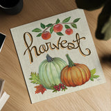 Autumn Harvest IV Linen by Mary Urban. Shown as a detailed flat fine art print, highlighting archival giclee quality. Available as an archival giclee rolled canvas, fine art paper, or poster print. SKU 47593a.