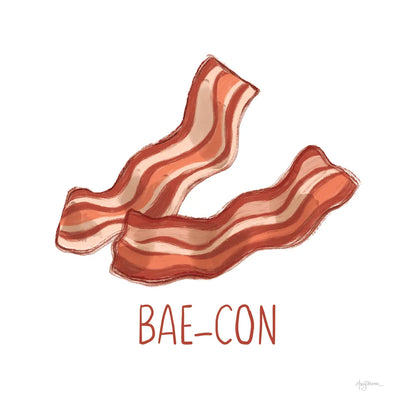 Bacon and Eggs I by Mary Urban. SKU 76217a. Archival Giclee Fine art print for wall decor.