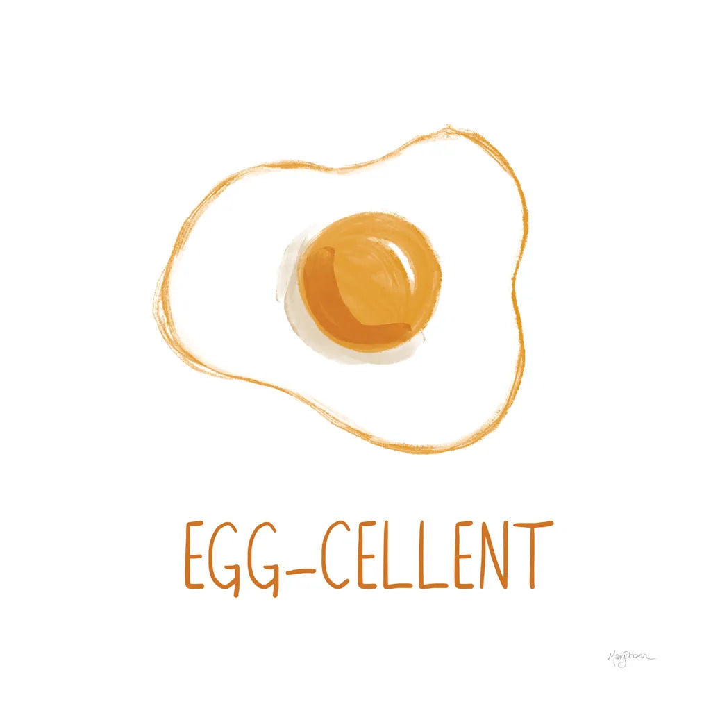 Bacon and Eggs II by Mary Urban. SKU 76218a. Archival Giclee Fine art print for wall decor.