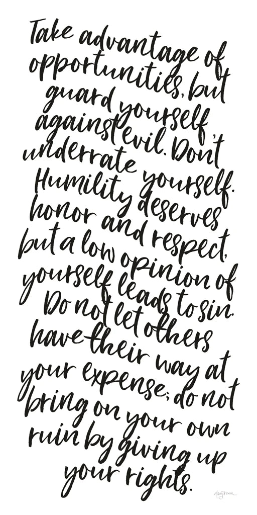 Bible Quote Take Advantage by Mary Urban