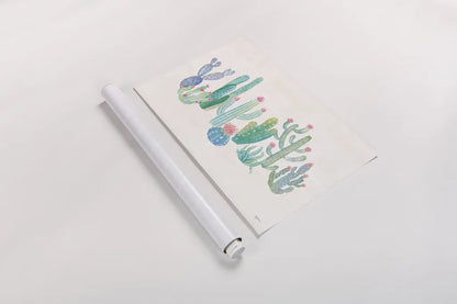 Bohemian Cactus I by Mary Urban. shown as a rolled paper print. Available as archival giclee rolled canvas, fine art paper, or poster print. SKU 46231i.