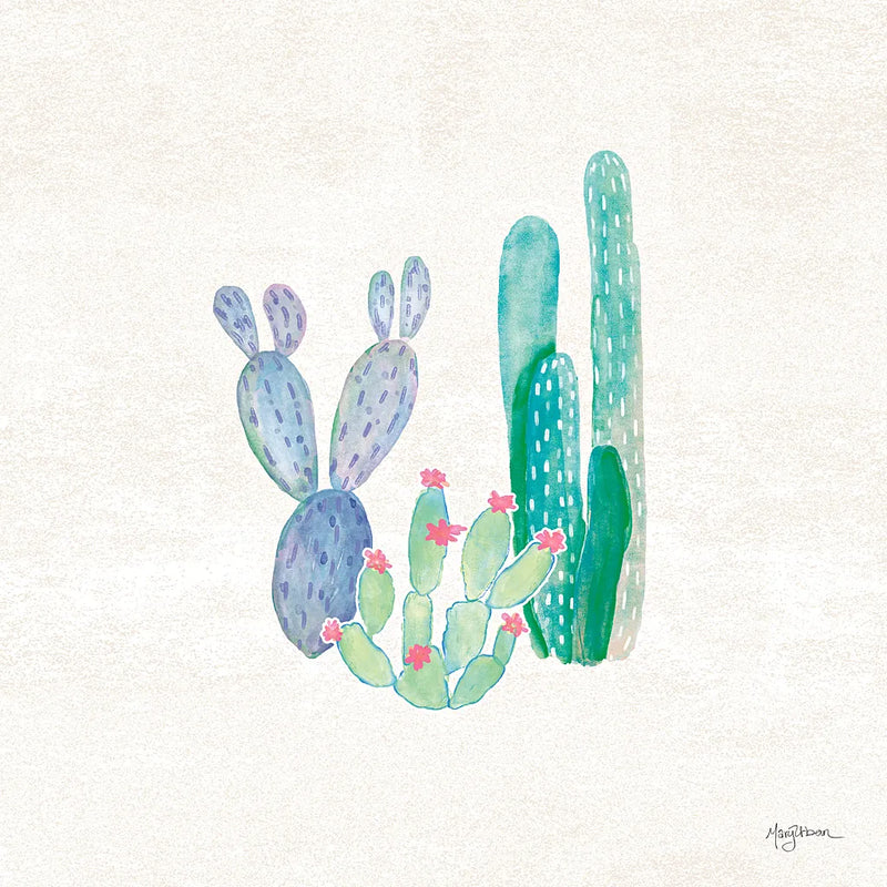 Bohemian Cactus II by Mary Urban. SKU 46232a. Archival Giclee Fine art print for wall decor.