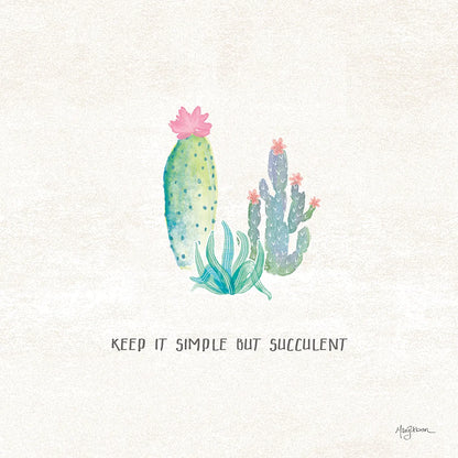 Bohemian Cactus IX by Mary Urban. SKU 46239a. Archival Giclee Fine art print for wall decor.