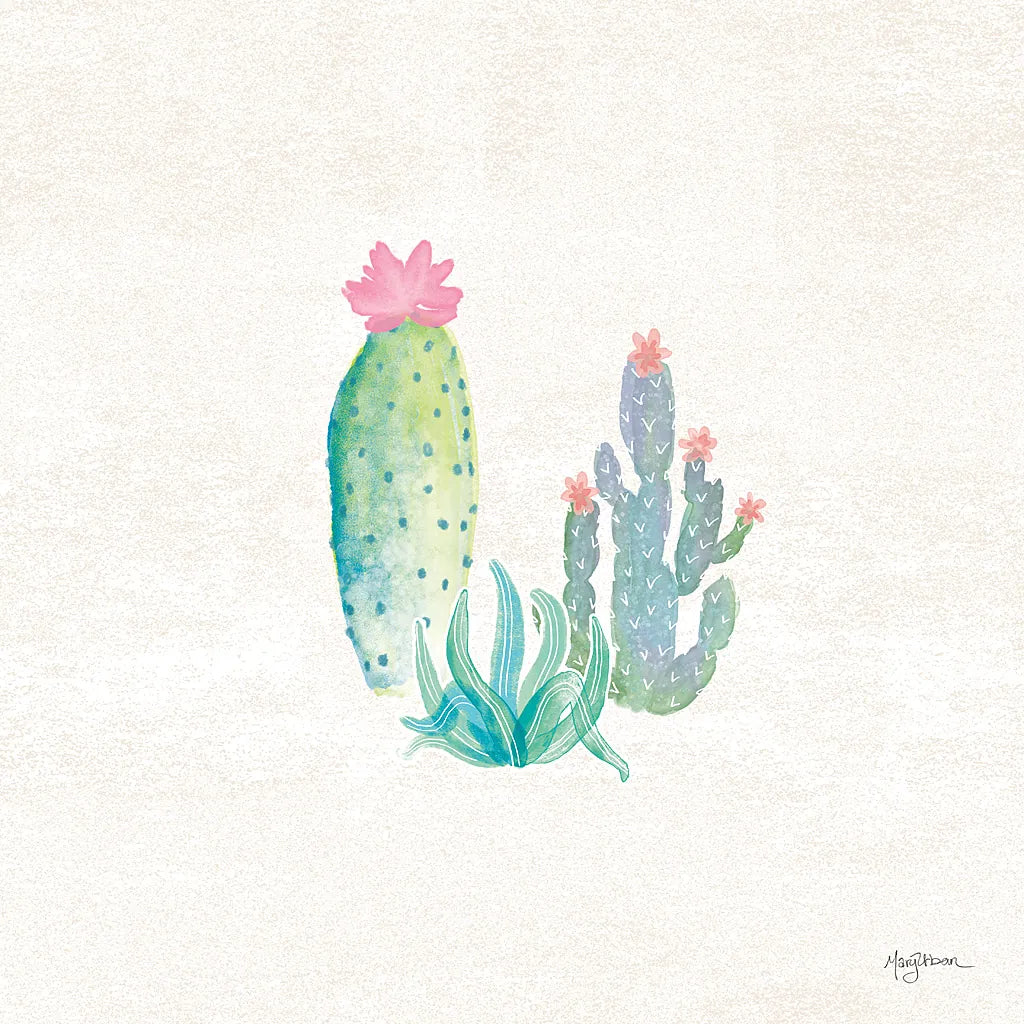 Bohemian Cactus V by Mary Urban. SKU 46235a. Archival Giclee Fine art print for wall decor.