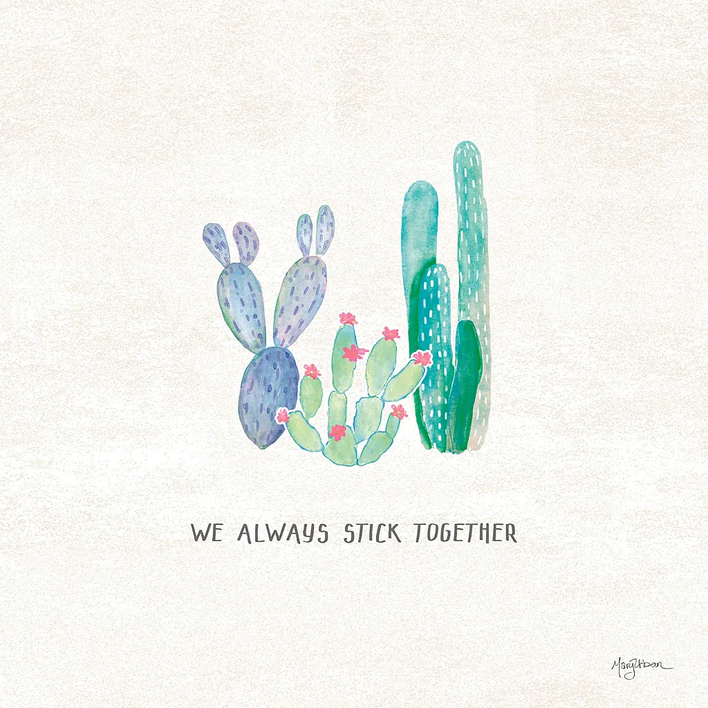 Bohemian Cactus VI by Mary Urban. SKU 46236a. Archival Giclee Fine art print for wall decor.